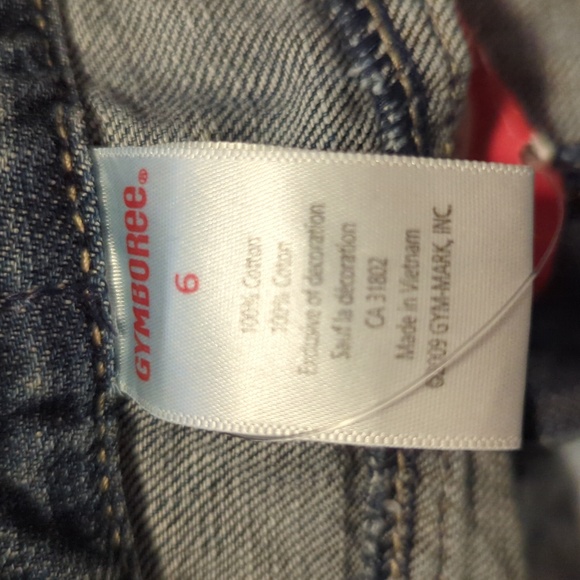 Brand New Gymboree Size 6 Jeans With Ribbon & Ladybug Accent - Picture 4 of 5